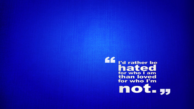 Blue background quote famous author free wallpaper for desktop - medium preview image