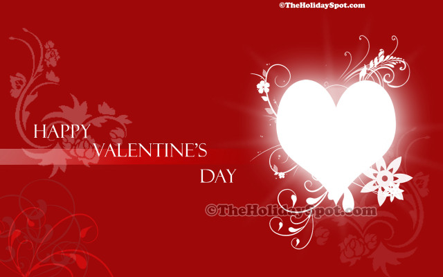 Valentines day card heart flowers #2 free wallpaper for desktop - medium preview image
