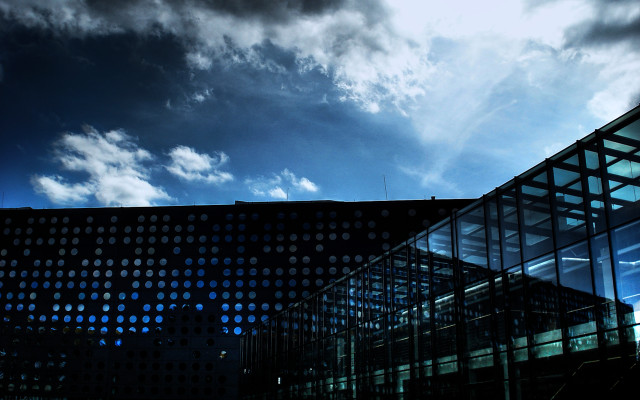 Building sky clouds cityscape night free wallpaper for desktop - medium preview image