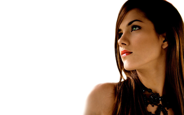 Woman longhair necklace greeneyes gothicart free wallpaper for desktop - medium preview image