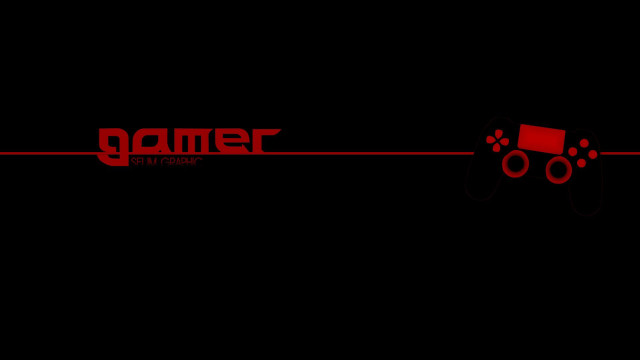 Red video game controller gaming free wallpaper for desktop - medium preview image
