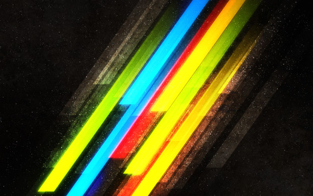 Multicolored lines dark background white #2 free wallpaper for desktop - medium preview image