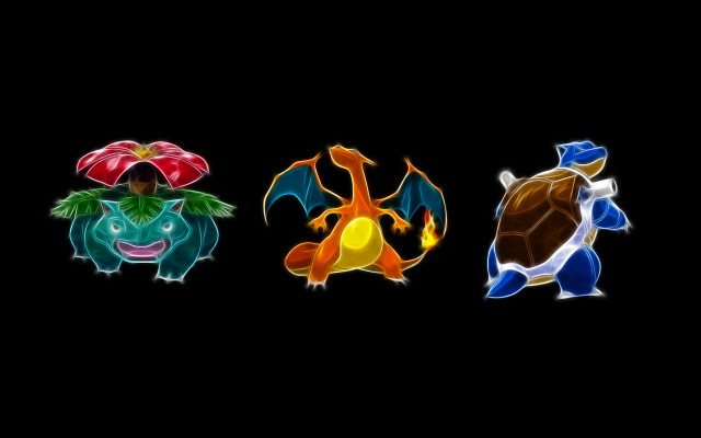 Colorful animals black background group free wallpaper for desktop - medium preview image