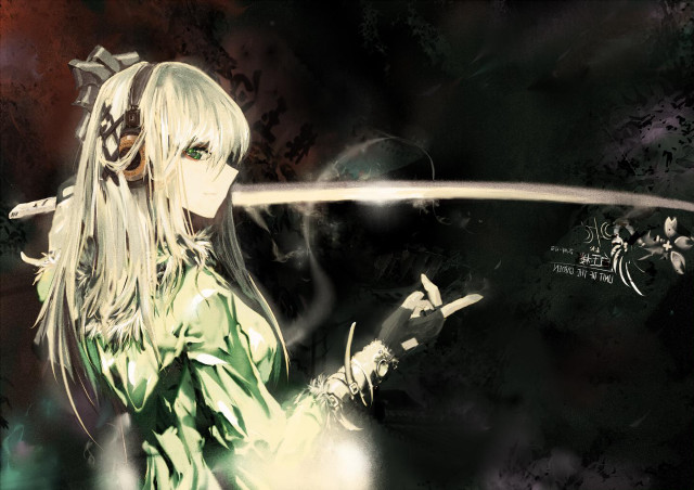 Woman sword demon background demon free wallpaper for desktop - medium preview image