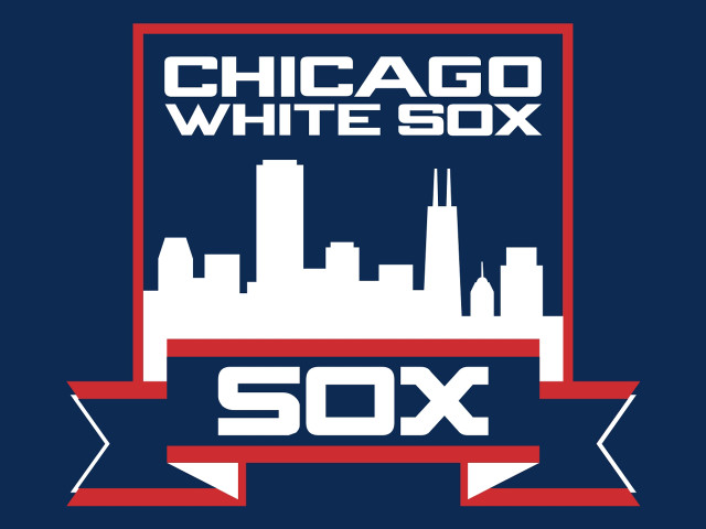 Chicago white sox logo red free wallpaper for desktop - medium preview image