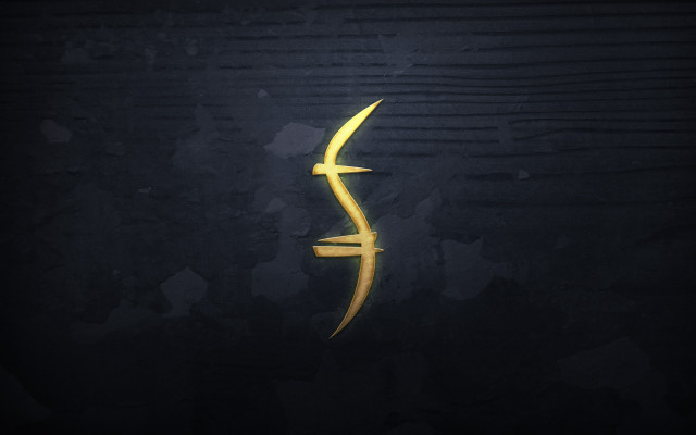 Yellow lightning bolt black background free wallpaper for desktop - medium preview image