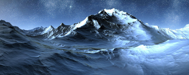 Mountain range star filled sky free wallpaper for desktop - medium preview image
