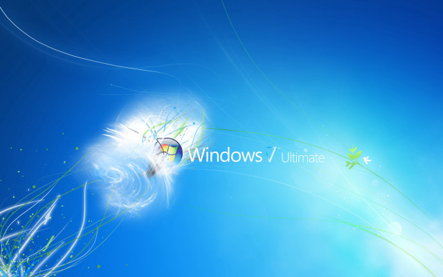 Blue sky dandelion windows ultimate free wallpaper for desktop - medium preview image