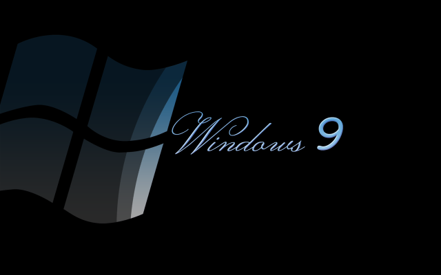 Black background blue window logo #4 free wallpaper for desktop - medium preview image