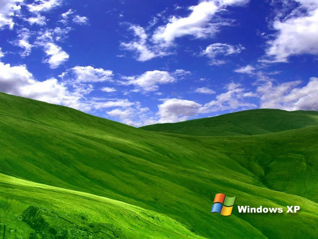 Green mountain blue sky clouds free wallpaper for desktop - medium preview image