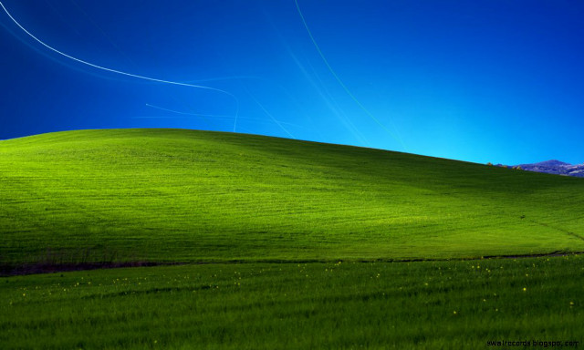 Green field blue sky plane free wallpaper for desktop - medium preview image