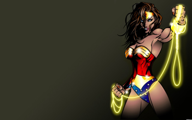 Heroine redyellow sword glow feminist free wallpaper for desktop - medium preview image