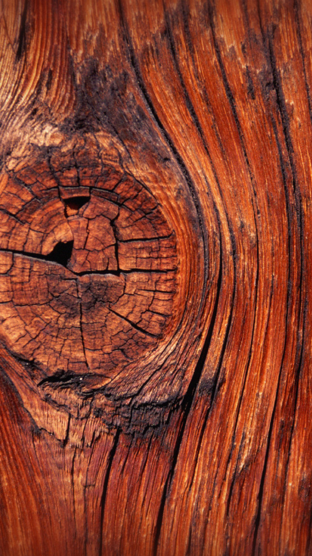 Wood grain surface hole center free wallpaper for mobile - medium preview image