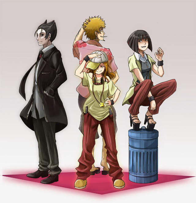 Group people pink floor trash free wallpaper for tablet - medium preview image