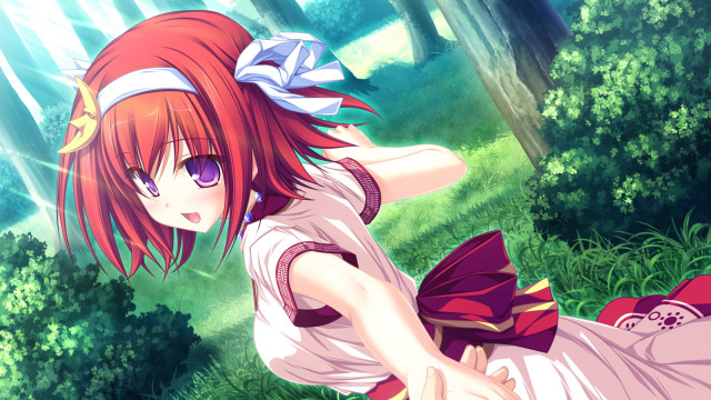 Girl dress laying grass arms free wallpaper for desktop - medium preview image