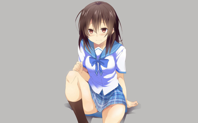 Girl sitting crossed bow tie free wallpaper for desktop - medium preview image