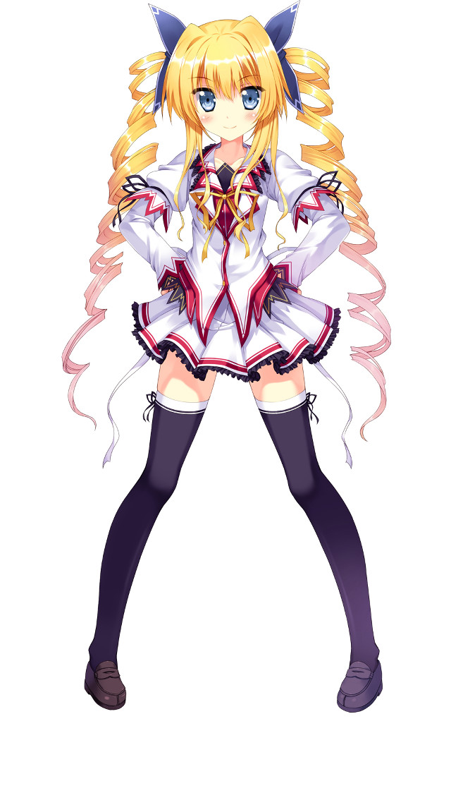 Girl white dress cat ears free wallpaper for mobile - medium preview image