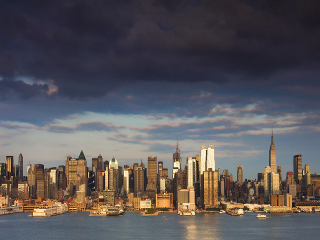 City skyline water cloudy sky #4 free wallpaper for desktop - medium preview image