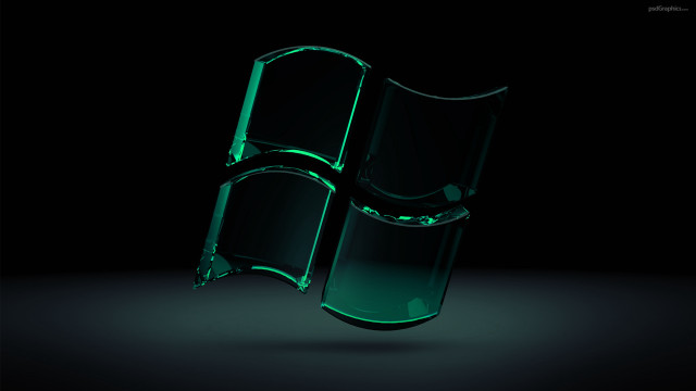 Green glass holography 3d render free wallpaper for desktop - medium preview image