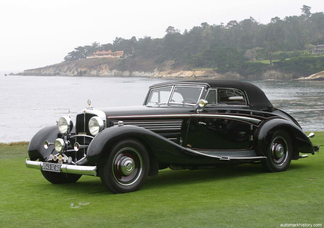 Classic car grassy field water free wallpaper for desktop - medium preview image