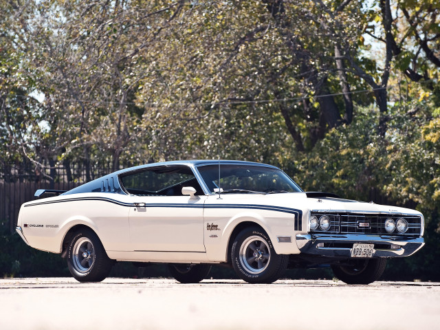White muscle car parked road free wallpaper for desktop - medium preview image
