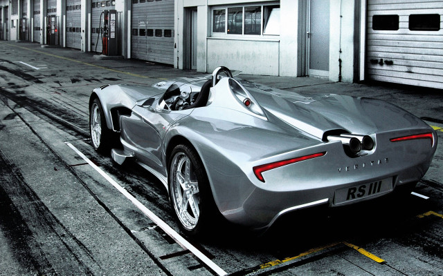 Silver sports car parking lot #11 free wallpaper for desktop - medium preview image