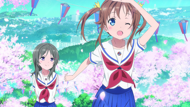 Girls school uniforms tree pink #3 free wallpaper for desktop - medium preview image