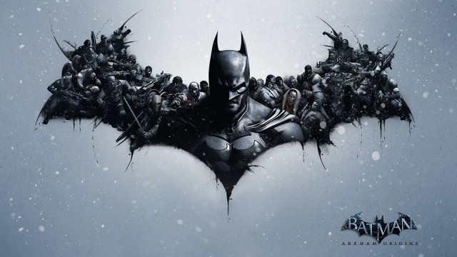 Batman movie poster characters snowy free wallpaper for desktop - medium preview image
