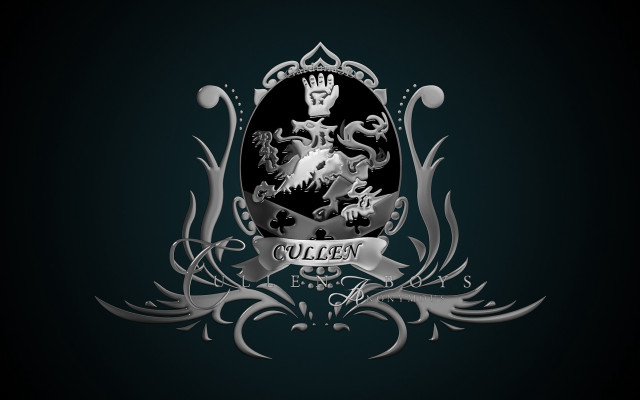 Black white crest crown banner free wallpaper for desktop - medium preview image