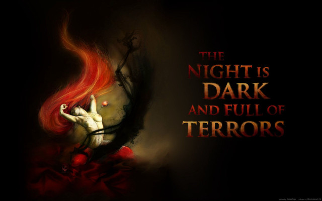 Dark evil demon knife night free wallpaper for desktop - medium preview image
