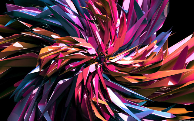 Colorful abstract design black background #8 free wallpaper for desktop - medium preview image