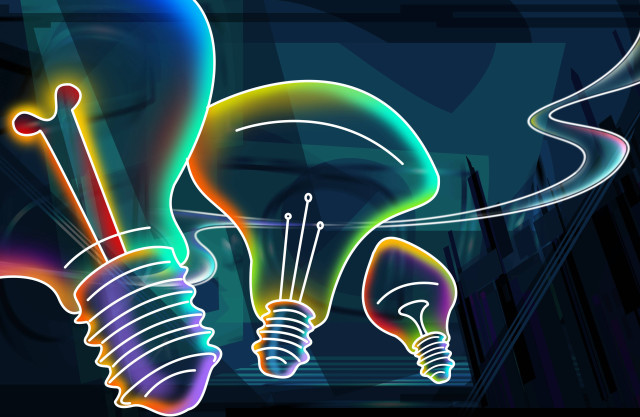 Neon lightbulb long neck luminais free wallpaper for desktop - medium preview image