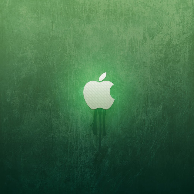 Green apple logo background shadow free wallpaper for tablet - medium preview image