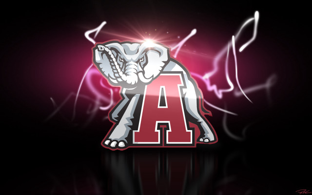 Elephant logo lightning effect red free wallpaper for desktop - medium preview image