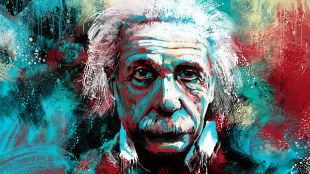 Albert painting red blue black free wallpaper for desktop - medium preview image