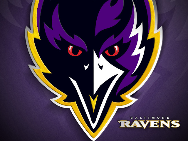 Ravens logo red eye black free wallpaper for desktop - medium preview image