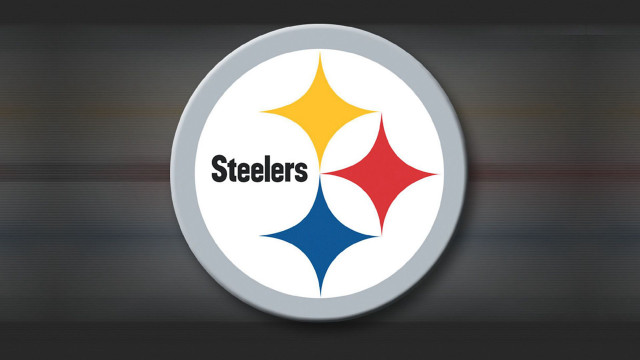 Pittsburgh football logo wall blurry free wallpaper for desktop - medium preview image