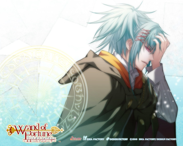 Man blue hair glasses white free wallpaper for desktop - medium preview image