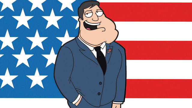 Cartoon man suit usa flag free wallpaper for desktop - medium preview image