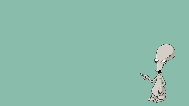 Cartoon character pointing green background free wallpaper for desktop - medium preview image