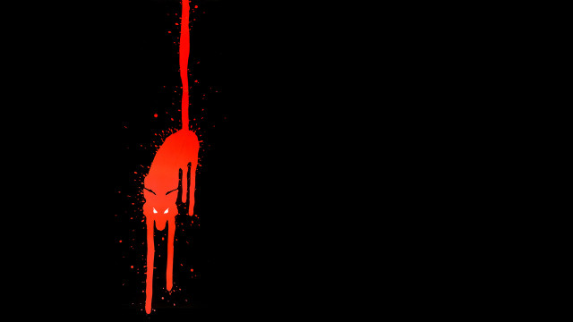 Blood dripping spoon black background free wallpaper for desktop - medium preview image