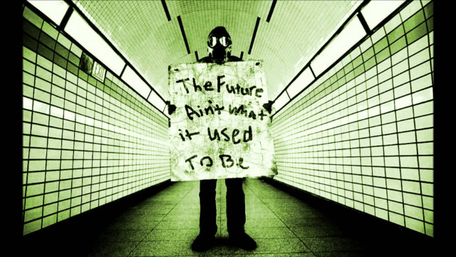 Man holding sign tunnel gas free wallpaper for desktop - medium preview image
