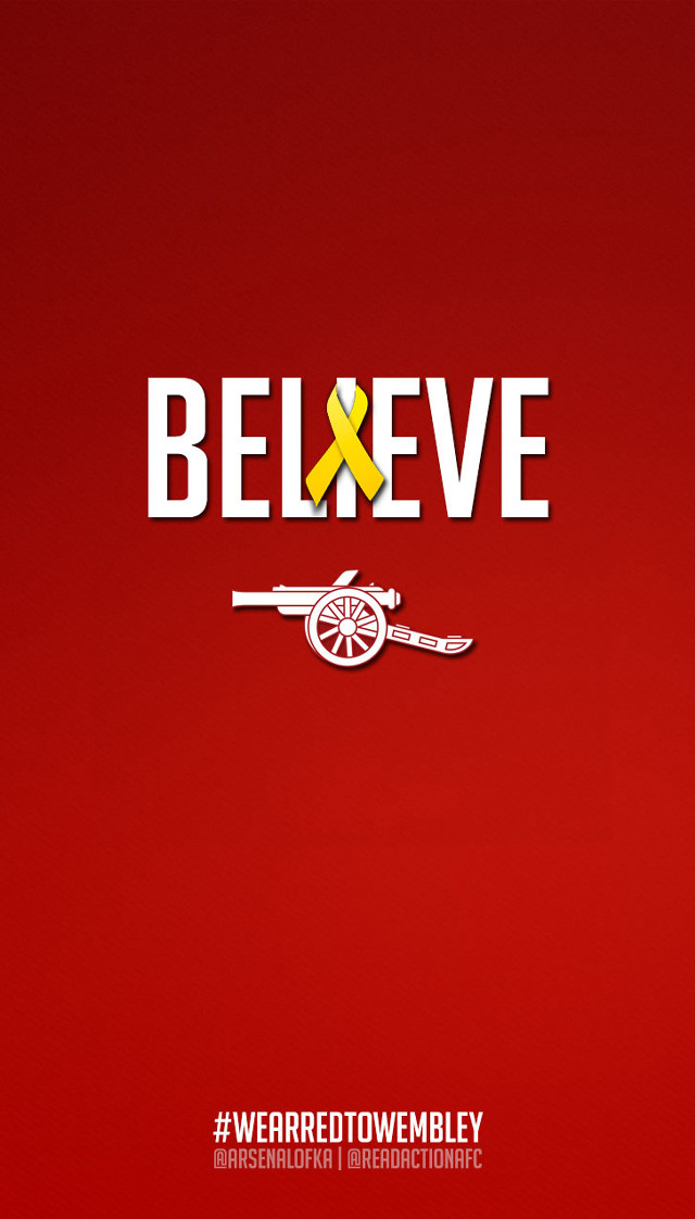 Red background yellow ribbon believe free wallpaper for mobile - medium preview image