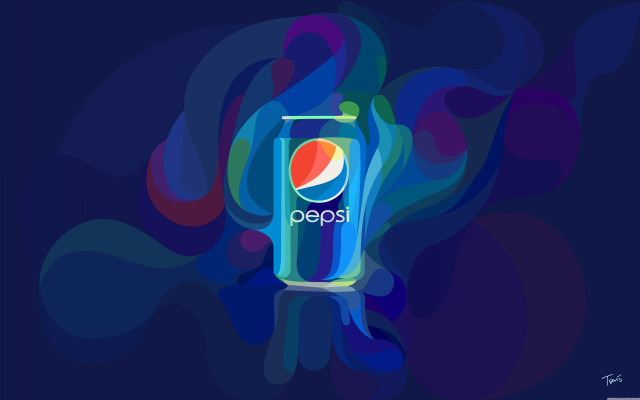 Pepsi can colorful background paint free wallpaper for desktop - medium preview image