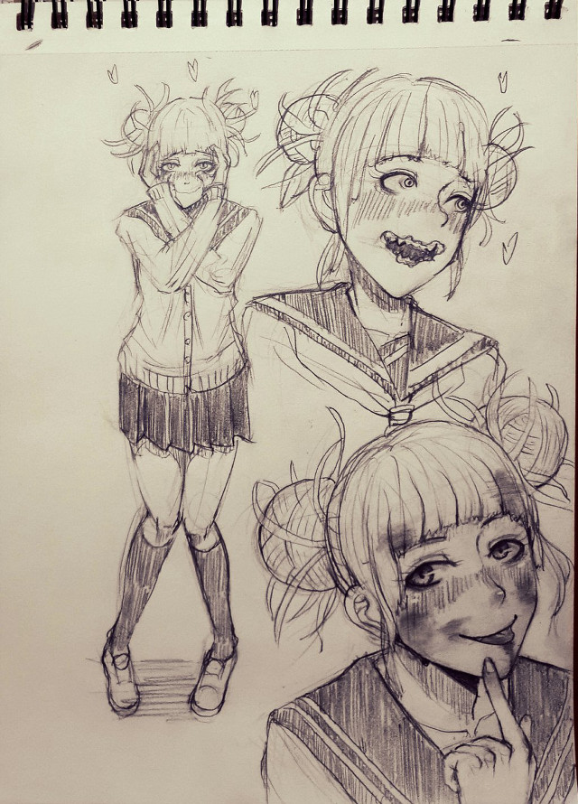 Girls expressions hair styles drawing free wallpaper for mobile - medium preview image