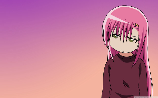 Pink haired girl green eyes #5 free wallpaper for desktop - medium preview image