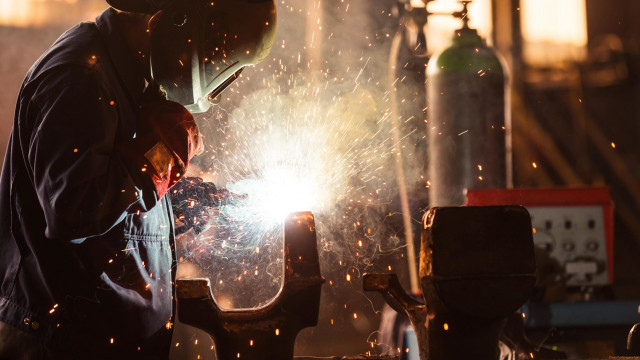 Welder working metal bright light free wallpaper for desktop - medium preview image