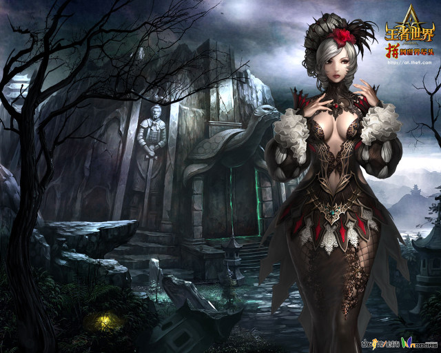 Woman costume creepy house creepy free wallpaper for desktop - medium preview image