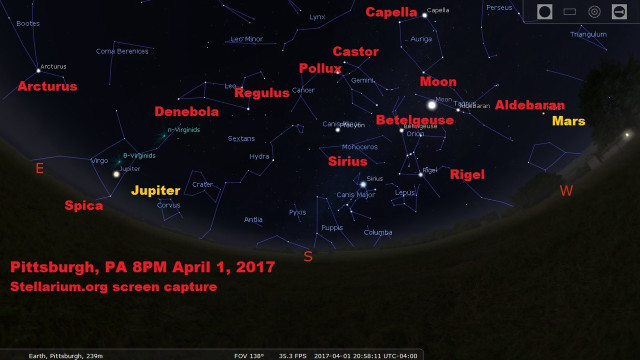 Night sky map stars planets free wallpaper for desktop - medium preview image