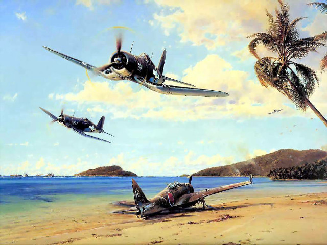 Planes beach palm tree blue free wallpaper for desktop - medium preview image